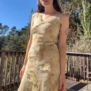 Ruffle chiffon mini dress